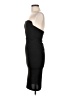 Here Comes the Sun 100% Polyester Solid Black Cocktail Dress Size M - photo 5