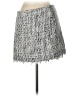 Aqua 100% Polyester Tweed Gray Casual Skirt Size L - photo 2