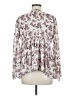 Giada Forte Ivory Purple 3/4 Sleeve Blouse Size Med (2) - photo 2