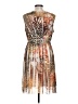 Style&Co Print Brown Cocktail Dress Size L - photo 2