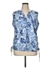 Emily Daniels Blue Sleeveless Blouse Size XL - photo 1