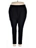 Roaman's Solid Black Active Pants Size 30 (3X) - photo 1