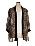 Signature collection 100% Polyester Brown Kimono Size 1X - photo 1