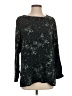J.Jill 100% Rayon Black Blue 3/4 Sleeve Top Size S - photo 1