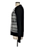 Banana Republic Houndstooth Black Pullover Sweater Size L - photo 5