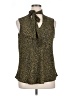 Anne Klein 100% Polyester Gold Sleeveless Blouse Size XL - photo 1
