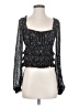 Free People 100% Polyester Black Long Sleeve Blouse Size XS - photo 1