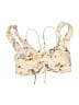 Assorted Brands Floral Ivory Swimsuit Top Size M - photo 1