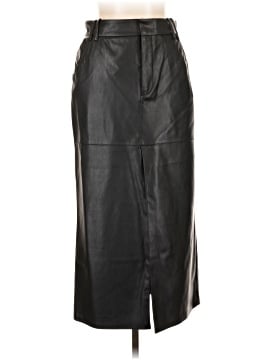 Zara Faux Leather Skirt (view 1)