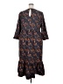 Scoop 100% Polyester Paisley Blue Casual Dress Size XXL - photo 2