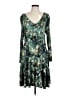 Peruvian Connection Print Teal Casual Dress Size L - photo 1