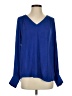 RACHEL Rachel Roy 100% Polyester Blue Long Sleeve Blouse Size S - photo 1