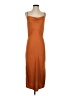 Wishlist 100% Polyester Solid Orange Casual Dress Size S - photo 1