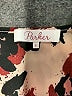 Parker 100% Polyester Floral Brown Cocktail Dress Size S - photo 7