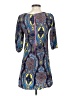 Lashes Paisley Blue Casual Dress Size S - photo 2