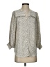 Polagram 100% Polyester Animal Print Gray Long Sleeve Blouse Size S - photo 1