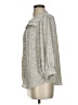 Polagram 100% Polyester Animal Print Gray Long Sleeve Blouse Size S - photo 5