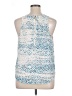 Apt. 9 100% Polyester Blue Sleeveless Blouse Size XL (petite) - photo 2