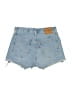 Levi's 100% Cotton Blue Denim Shorts Size 25 waist - photo 2