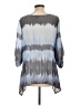 Zac & Rachel 100% Polyester Gray 3/4 Sleeve Blouse Size L - photo 2