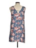Volcom 100% Viscose Rayon Floral Blue Casual Dress Size 8 - photo 2