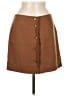 Madewell Solid Brown Wool Skirt Size 8 - photo 1