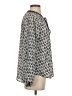 WAYF 100% Polyester Gray Long Sleeve Blouse Size XS - photo 4