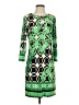 Ali Ro Print Green Casual Dress Size 4 - photo 1