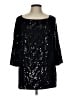 St. John Collection Black 3/4 Sleeve Top Size L - photo 1