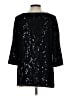 St. John Collection Black 3/4 Sleeve Top Size L - photo 2