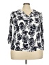 Monday Fun 100% Rayon Ivory 3/4 Sleeve Blouse Size 2X - photo 1