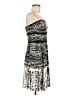 MNG Suit 100% Polyester Graphic Silver Cocktail Dress Size S - photo 4