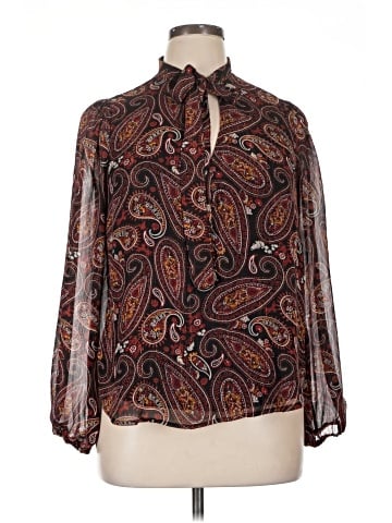 Crescent & Willough Long Sleeve Blouse (view 1)