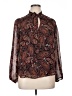 Crescent & Willough Paisley Brown Long Sleeve Blouse Size XL - photo 1