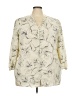 Monday Fun 100% Polyester Ivory 3/4 Sleeve Blouse Size 2X - photo 1