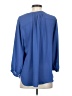 Grace 100% Polyester Blue 3/4 Sleeve Blouse Size S - photo 2