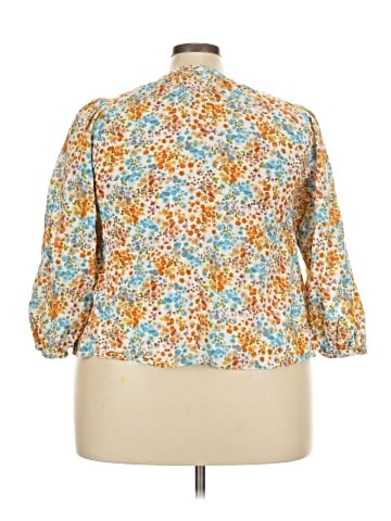 a.n.a. A New Approach 3/4 Sleeve Blouse (view 2)