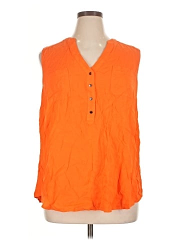 Torrid Sleeveless Button-Down Shirt (view 1)
