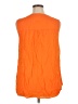 Torrid Orange Sleeveless Button-Down Shirt Size 1X Plus (1) - photo 2