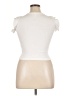 Francesca's Ivory Short Sleeve Top Size 14 - photo 2