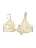 Becca Metallic Ivory Tan Swimsuit Top Size L - photo 2