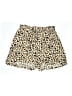 Main Strip 100% Rayon Animal Print Gold Shorts Size M - photo 1