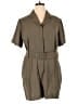 Nine West Solid Brown Romper Size XL - photo 1