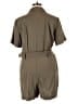 Nine West Solid Brown Romper Size XL - photo 2