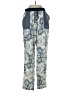 Mango 100% Cotton Paisley Blue Casual Pants Size XXS - photo 1