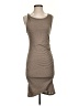 Leith Solid Brown Casual Dress Size S - photo 1