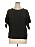 Shein 100% Polyester Black Short Sleeve Top Size XL - photo 1