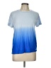DKNY Blue Short Sleeve Top Size L - photo 1