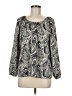 Banana Republic 100% Polyester Gray 3/4 Sleeve Blouse Size M - photo 1