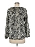 Banana Republic 100% Polyester Gray 3/4 Sleeve Blouse Size M - photo 2
